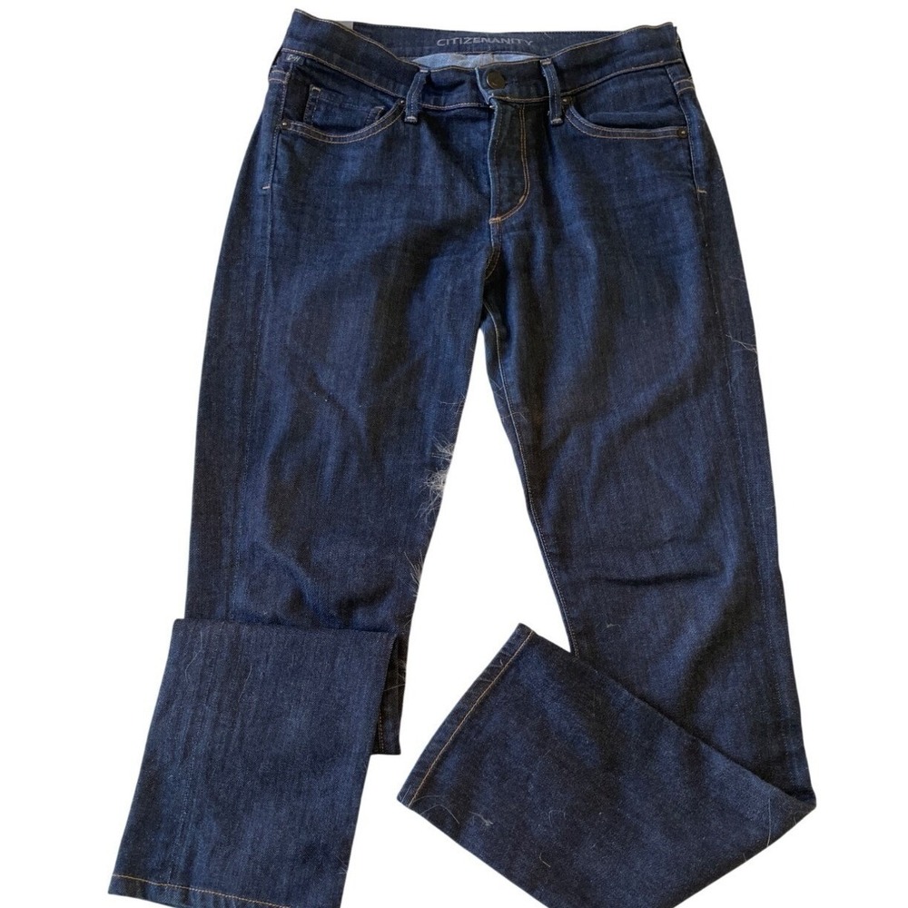 Citizens of Humanity Ava Low Rise Straight Leg Jeans Dark Indigo 1278-529 Siz 28